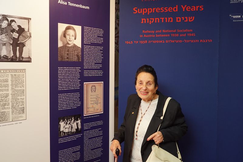 Alisa Tennenbaum at the Suppressed Years exhibition