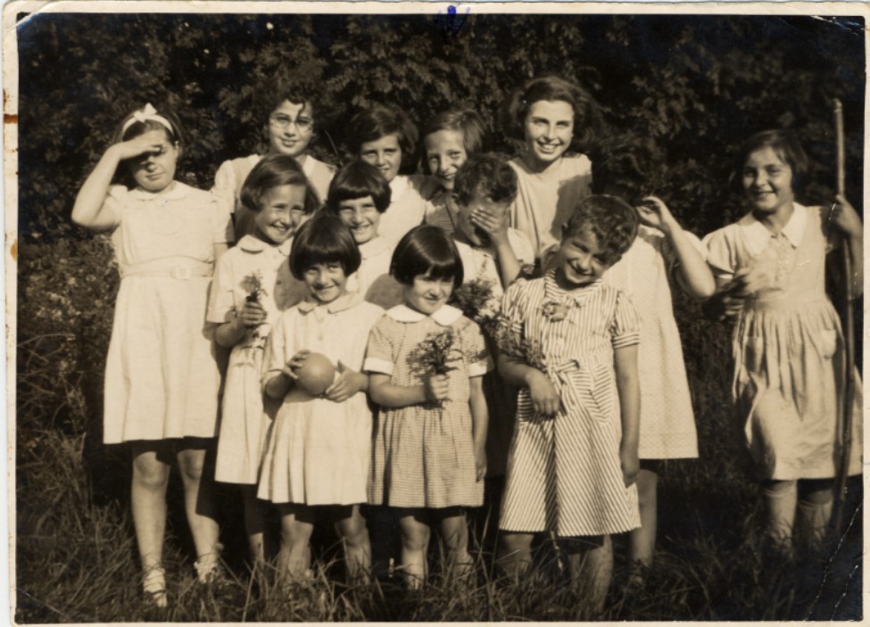 Girls at the hostel during the war years